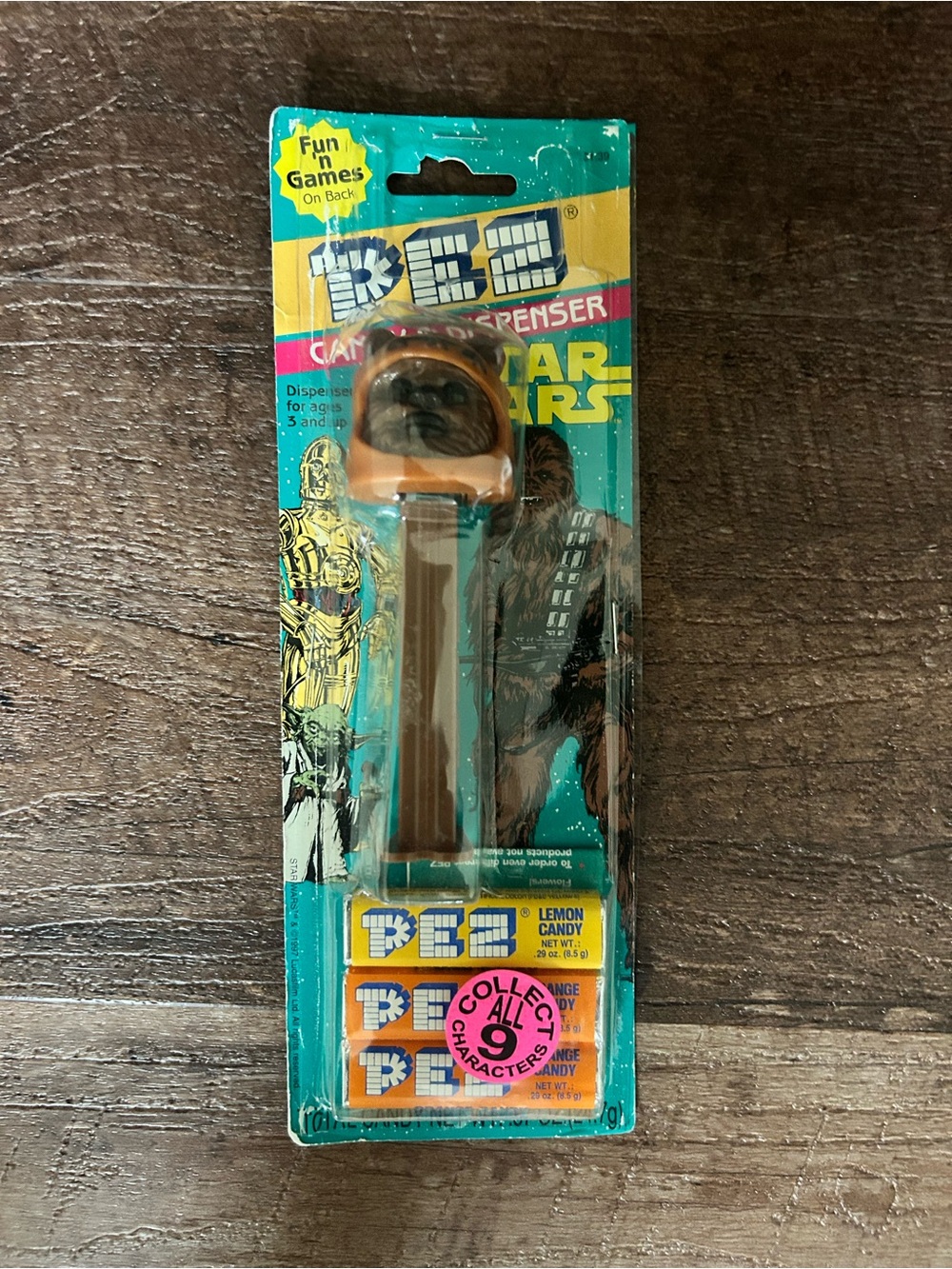 1997 Pez Wicket the Ewok Star Wars candy dispenser